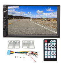 Reversing Camera Mirror Link Double Din Car Stereo HD Touch Screen FM Radio Voice Assistants Bluetooth Hands-Free Calling Vehicle Multimedia Player