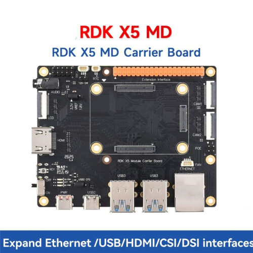 RDK X5 MD Module Carrier Board for D-Robotics Baseboard USB 3.0 MIPICSI 40PIN Adapter RDK X5 Development Board Kit 2