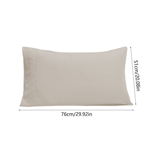 Σετ μαξιλαροθηκών King Size 2 τεμαχίων, από βουρτσισμένη μικροΐνα, κλείσιμο φακέλου, 2