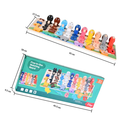 Ensemble De Blocs De Bois Jeu De Puzzle Et Correspondance Formes 1