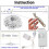 DONGPAI32ft100LED Χριστουγεννιάτικα φωτάκια σε κορδόνι, 8 λειτουργίες, αδιάβροχα, 4