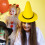 Witch Hat Yellow Felt Pointy Top Hat Large Brim L 5