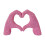 Resin Heart Gesture Hands Statue for Valentine's Day 2