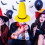 Witch Hat Yellow Felt Pointy Top Hat Large Brim L 2