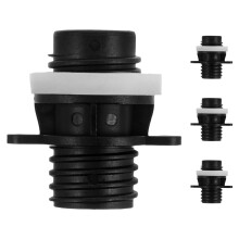 4 st bärbara uppblåsbara pumpadapter för kajaker, båtar och paddelbrädor, svarta