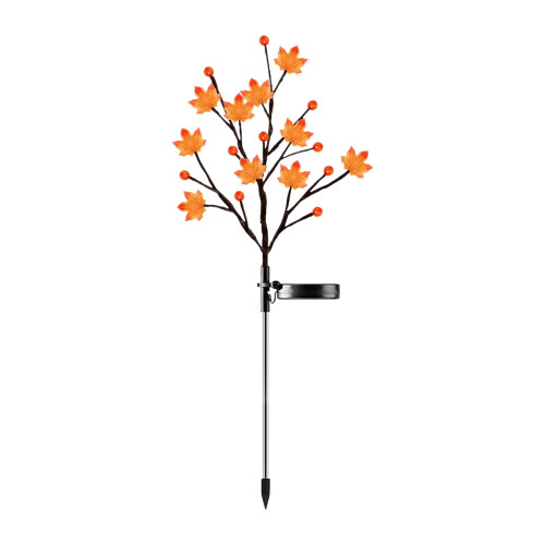 Solar-Gartendeko-Lichterkette Ahornblatt-Kürbis (2er-Pack) 1
