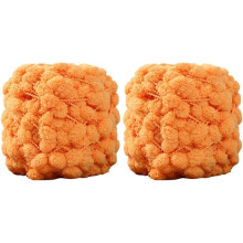 Pletací příze Pom Bomb2Rolls Pomp-A-Doodle z polyesteru s měkkými kuličkami, 100 g/role, nitě ve tvaru sněhových koulí, pro tkaní dek,