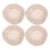 4 Pcs Bread Proofing Basket Liners Lining Cloth Baking Rising Cover Beige 6