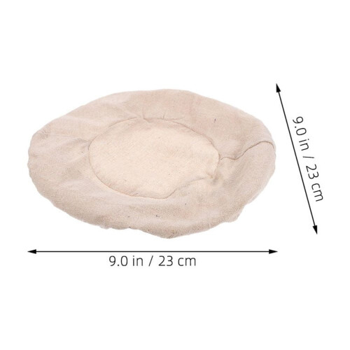 4 Pcs Bread Proofing Basket Liners Lining Cloth Baking Rising Cover Beige 1