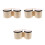3Ensembles Percussion Bois Beige Tambours Main Pour Danse Et Éducation 8