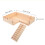 bois massif hamster grande taille avec bac accessoires 2
