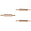 3Pcs Wooden Rolling Pin With Love Pattern For Baking 6