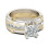 Σετ δαχτυλιδιών Ring1Creative With Zircon Fashion Δαχτυλίδι Ευέλικτο σε και σε 1