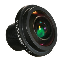 5.0mm F2.0 1/2.5" Fisheye CCTV Lens, 180 Wide Panoramic, Compatible with CCTV Cameras