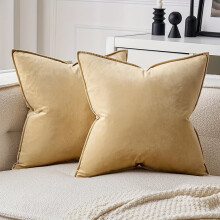 Set van 2 kussenhoezen van fluweel in Franse stijl, polyester