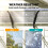 103x96.5cm Front Door Canopy Awning for Porch, Brown 9