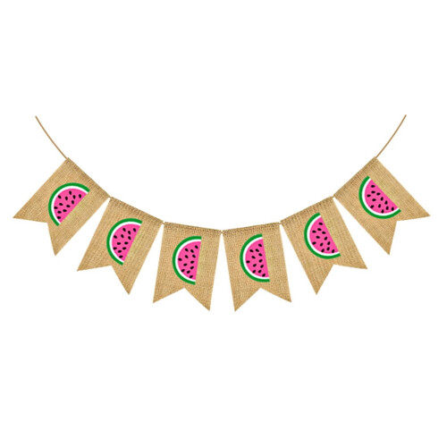 KALLORY Festdekoration Banner Vandmelon 1 stk. Multi