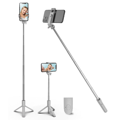 Φορητό Selfie Stick, βάση τρίποδου τηλεφώνου χειρός με αποσπώμενο ασύρματο