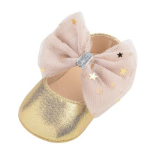 Elainilye Baby Mädchen Mary Janes Flache Schleife Gummisohle Lauflernschuhe Prinzessinnenschuhe Kleinkinderschuhe für Jungen 6-9 Monate