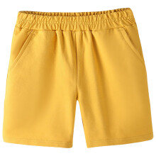 Opruiming! lulshou Meisjes Shorts 3-13 Jaar Kindermode Effen Kleur Leuke Losse Huisbroek Shorts Geel