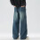 Calça jeans masculina clássica de cinco bolsos, corte regular. 5