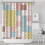 Duschvorhang mit Blumenmuster, 213 x 183 cm, wasserdichtes Polyester 1