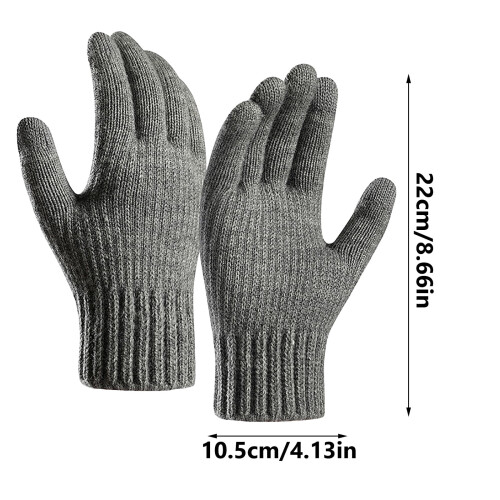yocbz Θερμικά Χειμερινά Γάντια με Επένδυση Fleece για Άνδρες Γυναικεία Πλεκτά Οθόνη 2