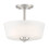 Malone2Light Ημι-εντοιχιζόμενο φωτιστικό οροφής σε χρώμα βουρτσισμένο νίκελ, D267M-SF-BN 1