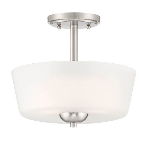 Malone2Light Ημι-εντοιχιζόμενο φωτιστικό οροφής σε χρώμα βουρτσισμένο νίκελ, D267M-SF-BN
