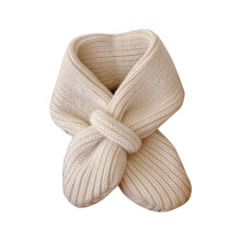 Kids Knitted Scarf Winter Solid Color Toddler Warmer Scarf for Boy Girl Kids Baby Winter Soft Warm Knitted Soild Boys Girls Scarf Beige,1-5 Years