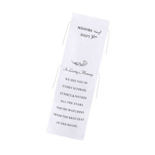 Brushed Fabric Wedding Seat Sign Easy To Remove-1 E Style