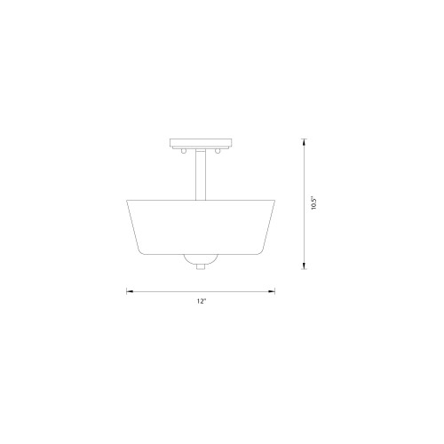 Malone2Light Ημι-εντοιχιζόμενο φωτιστικό οροφής σε χρώμα βουρτσισμένο νίκελ, D267M-SF-BN 2