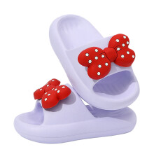 Kinderslippers voor meisjes, zomerschoenen voor binnen en buiten, comfortabele schoenen met strikjesprint voor peuters en kleuters, 11-11,5 jaar.