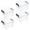 Mini Storage Bins with Lids, Handles & Latches - 4pcs 3