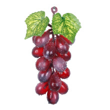 Raisins artificiels réalistes, violet-rouge, pour la décoration intérieure (maison, cuisine, fêtes, photos), longue durée – compatibles avec