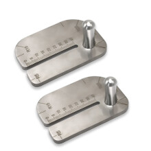 Punching Aid Plate with Measuring Ruler Leather Stitching Aid