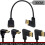 Cable de extensión DisplayPort 1.2 4K con ángulo de 90 1
