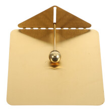 Magnifique porte-serviettes en acier inoxydable avec bras lesté – Distributeur plat pour table à manger, cuisine, restaurant, ferme (doré),