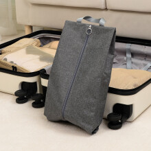 Shoe Bag Organizer – Oxford Cloth, Washable, Zipper Closure, Fits 15.75x8.27in, Black/Navy/Gray, 1 Pc