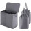 105L Double Compartment Laundry Hamper with Lid and 1