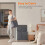 105L Double Compartment Laundry Hamper with Lid and 3