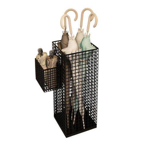 Tall Rusts Resistant Umbrellas Rack Vertical-1 side frame Black