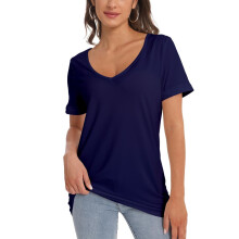 Tops casuales sexys con escote en V profundo para mujer