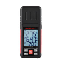 Igrotermografo portatile con display LCD: temperatura, umidità, punto di rugiada, valori massimi/minimi/dati – Compatibile con Leeofty, ERYUE,
