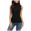 Damen Kurzarm-Tops mit Stehkragen, Basic-Stretch-Leichtgewicht-Unterhemden 1