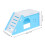 Himmelblå PVC hamster gemmested 17x9x8,5cm 2