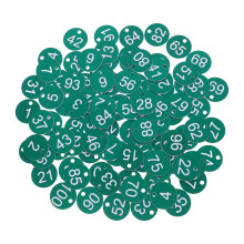 100pcs Plastic Numbered Key Tags With Holes Plastic Numbered Circles Plastic Number Key Tags Identifiers Number Charms Numbered Key Tag