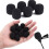 10X Microphone Headset Windscreen Sponge Foam Washable Black Mic Cover --.-- 8