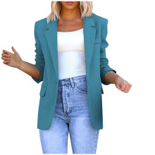 Veste blazer pour femme, collection en liquidation. Veste cardigan/blouse décontractée à poches et manches longues, style décontracté.
