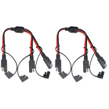 sztuki przedłużacza zasilającego SAE 1 do 2, adapter wtyczki zasilającej SAE, szybkozłączny adapter kabla rozłączającego